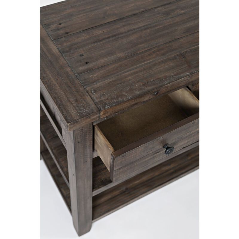 Jofran Madison County Rustic Reclaimed Solid Wood Farmhouse Sofa 50 Sofa Table