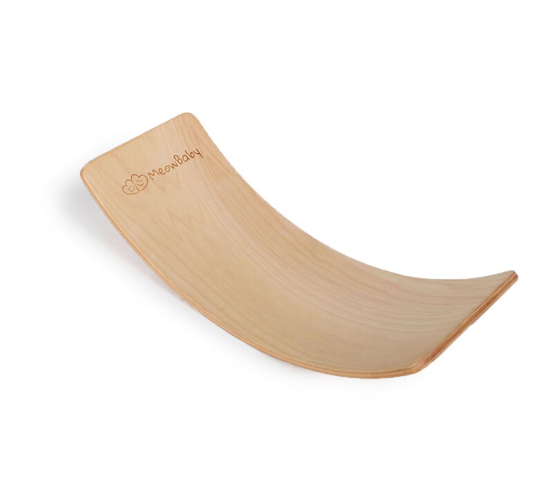 Balance Board For Kids 31.5x11.5in Wooden Swing Board for Toddlers, Natural