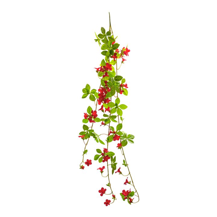 Set of 6 Lifelike Floral and Foliage Vines Lush Garden Decor