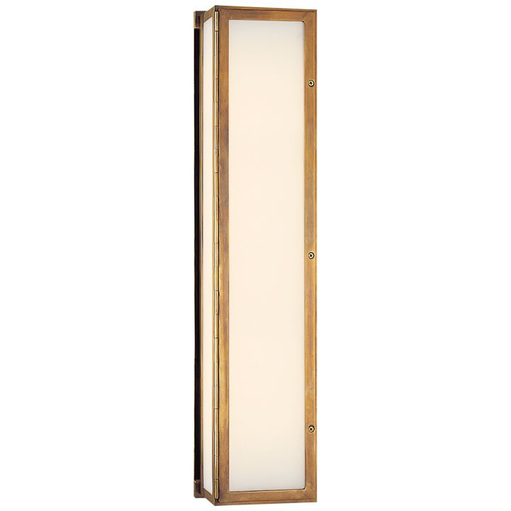 Mercer Long Box Light in Antique Brass