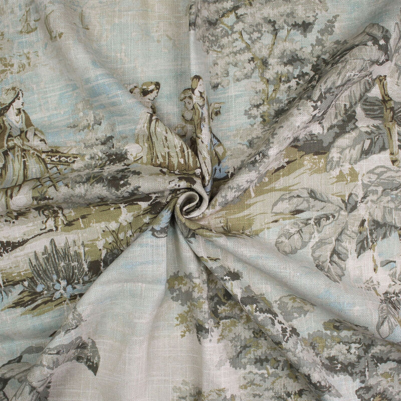6ix Tailors Fine Linens Countryside Natural/Aqua Decorative Throw Pillows