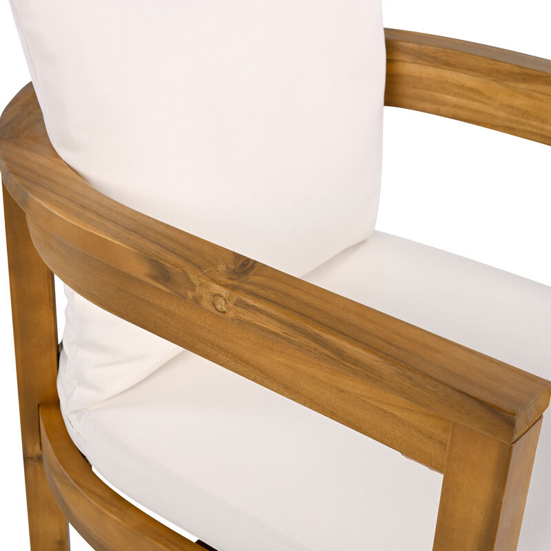 Merax Outdoor Acacia Wood Dining Chair