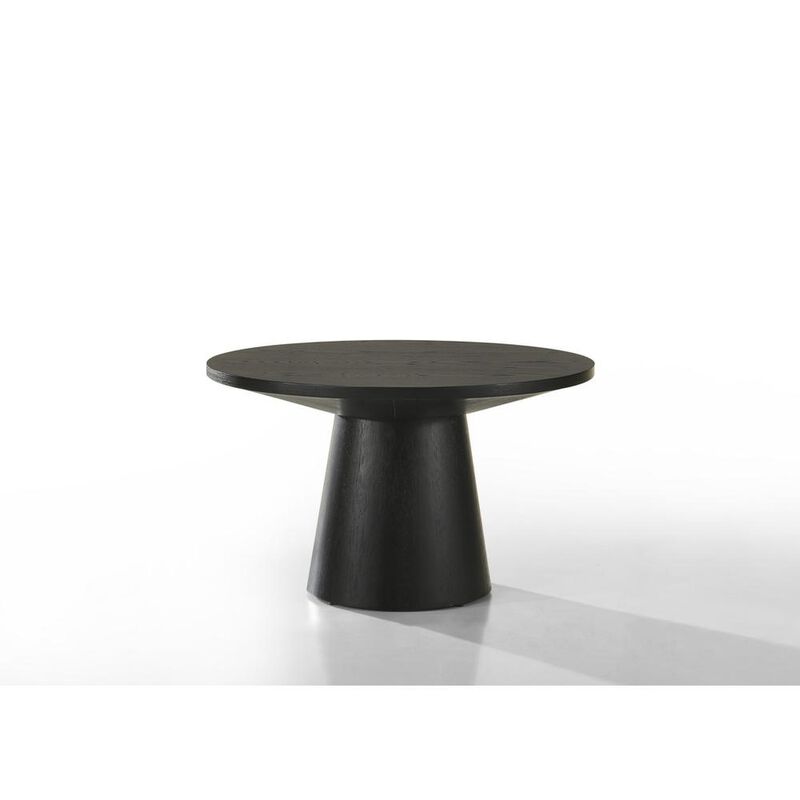 Lilola Home Jasper Ebony Black 29 Round Coffee Table