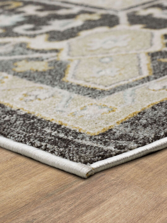 Windermere Edenhall Gray 2' 6" X 10' Rug