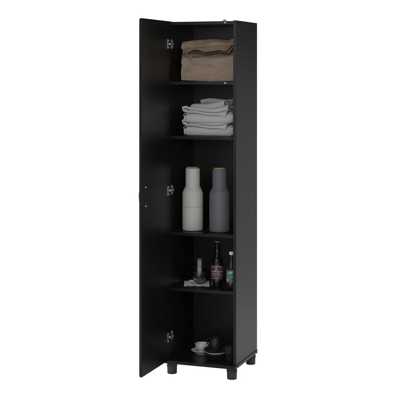 Kendall 16" Utility Storage Cabinet, Black