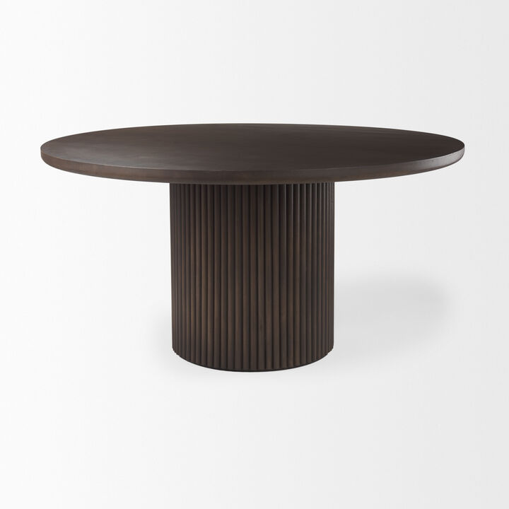 Terra Dark Brown Dining Table