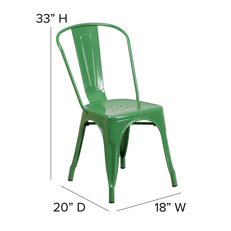 Metal Colorful Restaurant Chairs