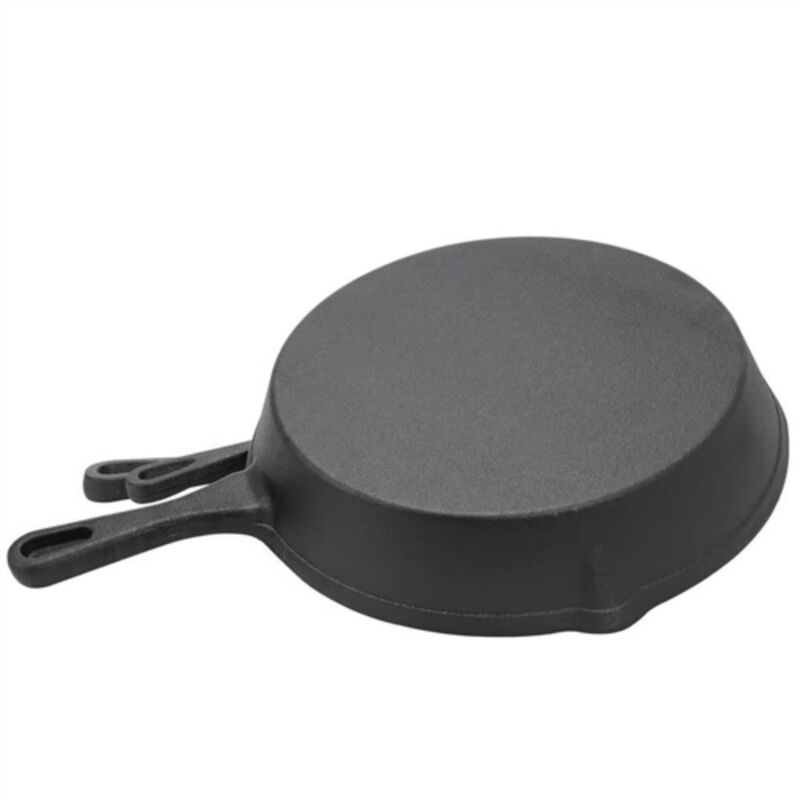 Pre-Seasoned Cast Iron 3-Piece Skillet Frying Pan Set Perfect for Indoor & Outdoor Cooking