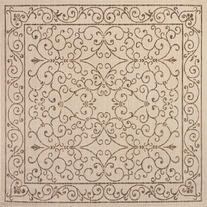 Charleston Vintage Filigree Textured Weave Indoor/Outdoor Area Rug