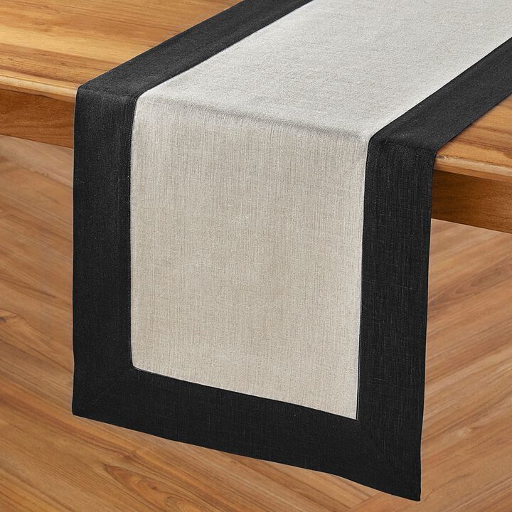 Solino Home 100% Pure Linen Table Runner | Contempo