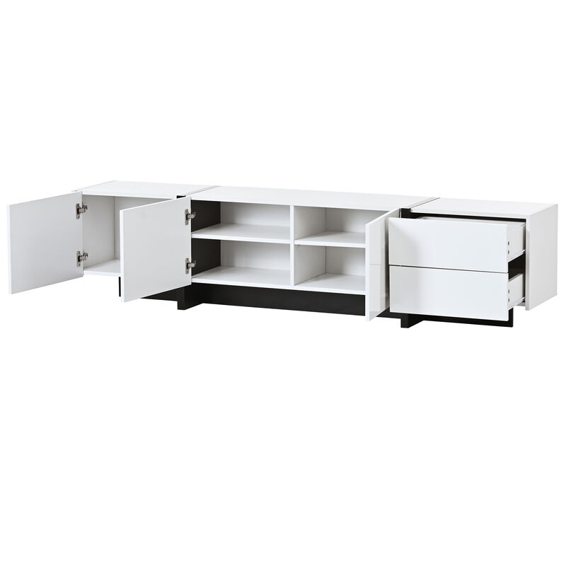 Merax Contemporary Rectangle Design TV Stand