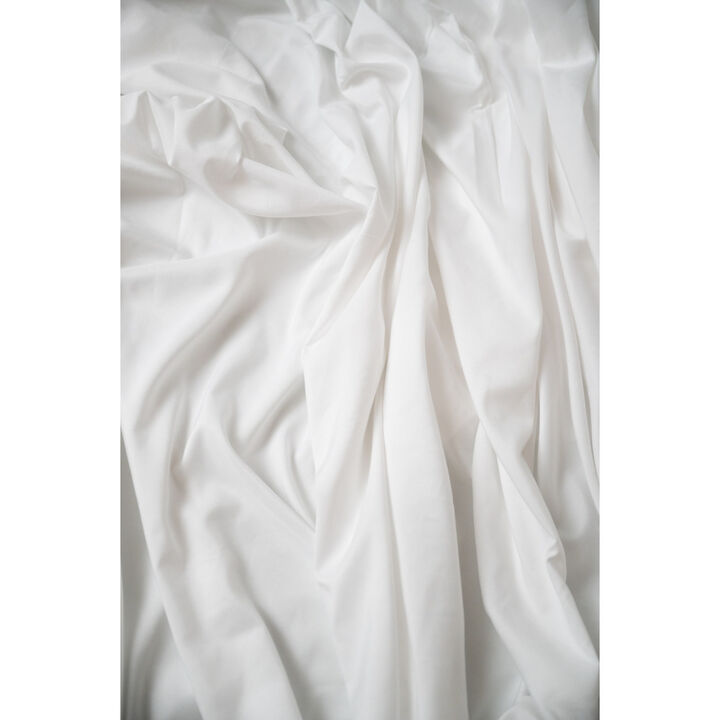 4-Piece White Bamboo Twin XL Hypoallergenic Sheet Set