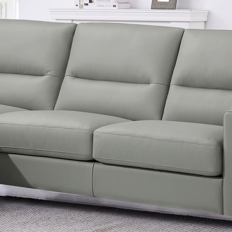 Elm Top Grain Leather Sofa