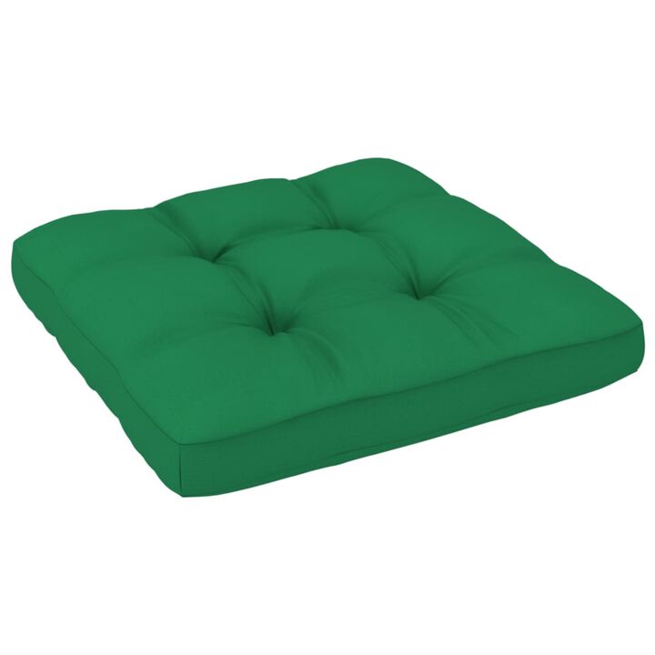 vidaXL Pallet Sofa Cushion Green 23.6"x23.6"x4.7"