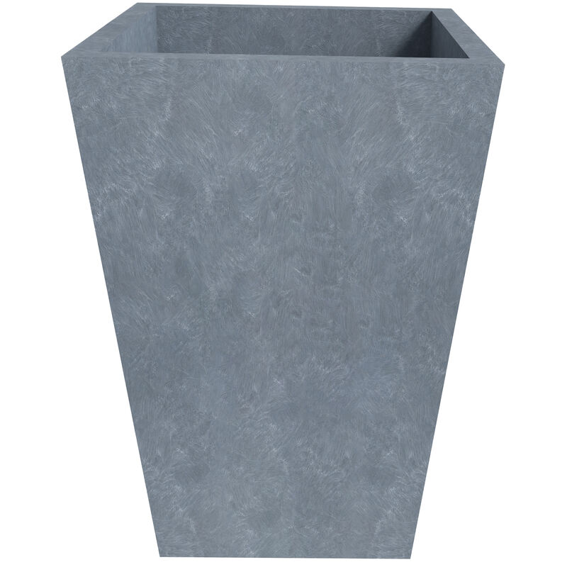 Leisuremod Serene Series Fiberstone and MgO Clay Square 15" Planter