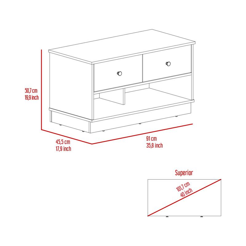 Storage Bench Beji, Living Room, Light Oak