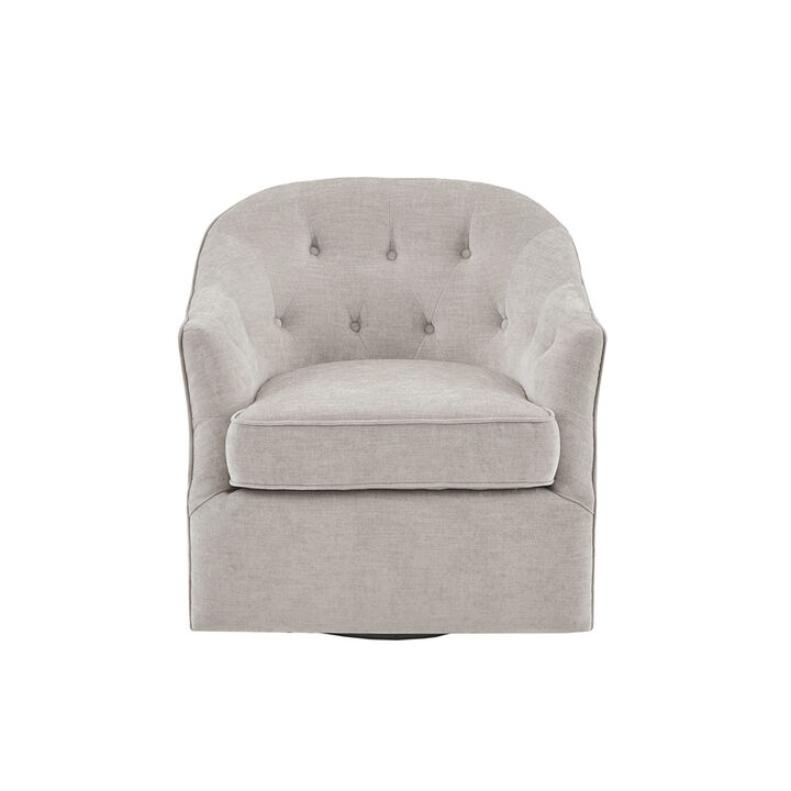 Gracie Mills Viviana Curved Wide back Swivel Chair