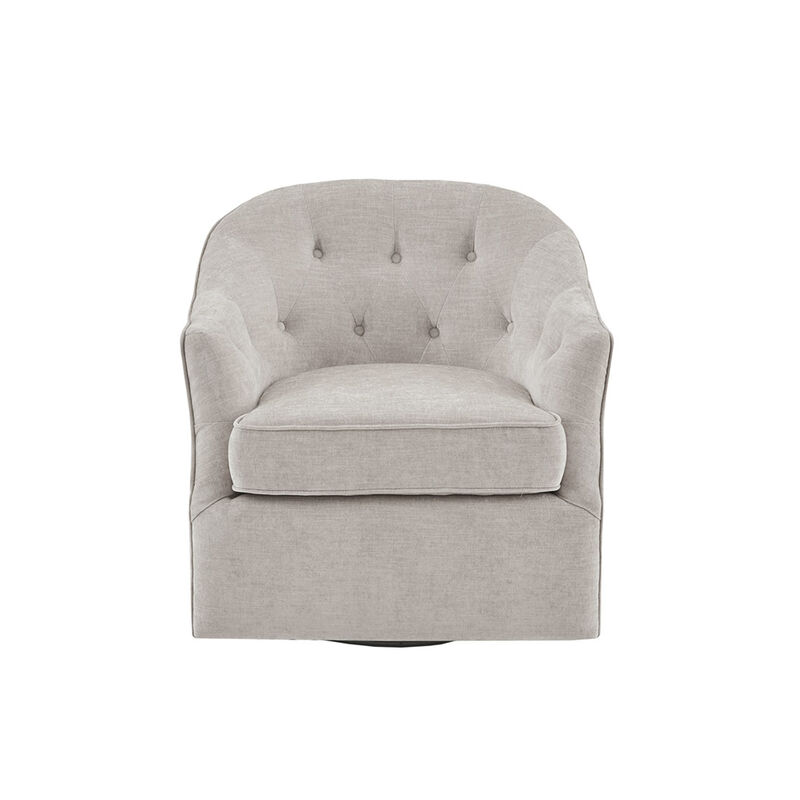 Gracie Mills Viviana Curved Wide back Swivel Chair