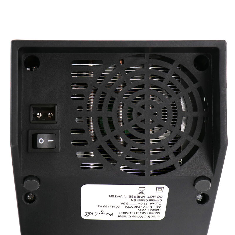 MegaChef Electric Wine Chiller with Digital Display in Black