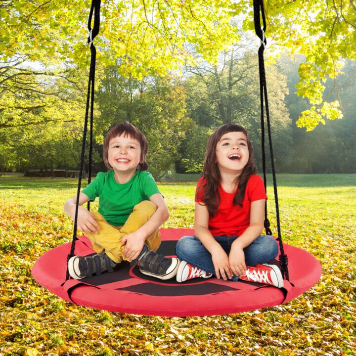Hivvago 2-in-1 40 Inch Kids Hanging Chair Detachable Swing Tent