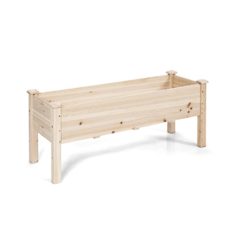 Hivvago Raised Garden Bed Elevated Planter Box Wood for Vegetable Flower Herb
