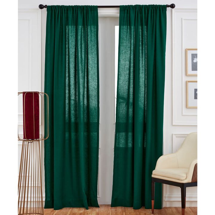 Solino Home 100% Pure Linen Curtain | Linen for Thanksgiving, Christmas