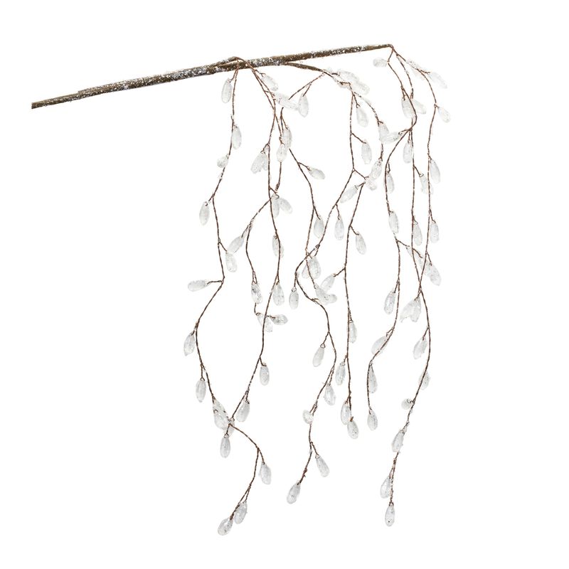 Icy Hanging Branch Set of 6 22.75''H Acrylic for Winter and Holiday Decor