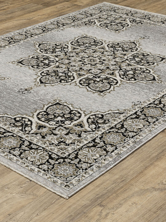 Chamberlain 3'3" x 5' Grey Rug