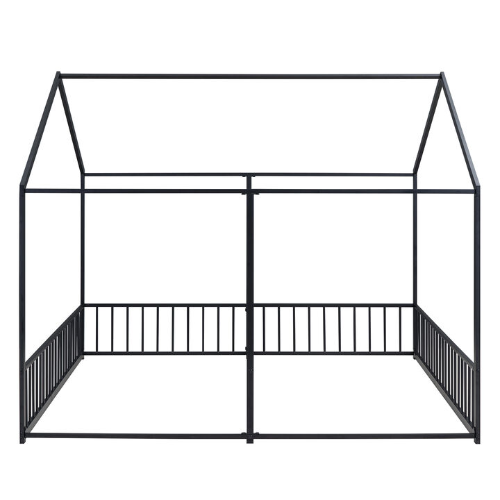 Merax Metal House Platform Beds 2 Shared Beds