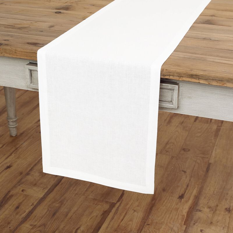 Solino Home 100% Pure Linen Table Runner | Fete for Valentine;s