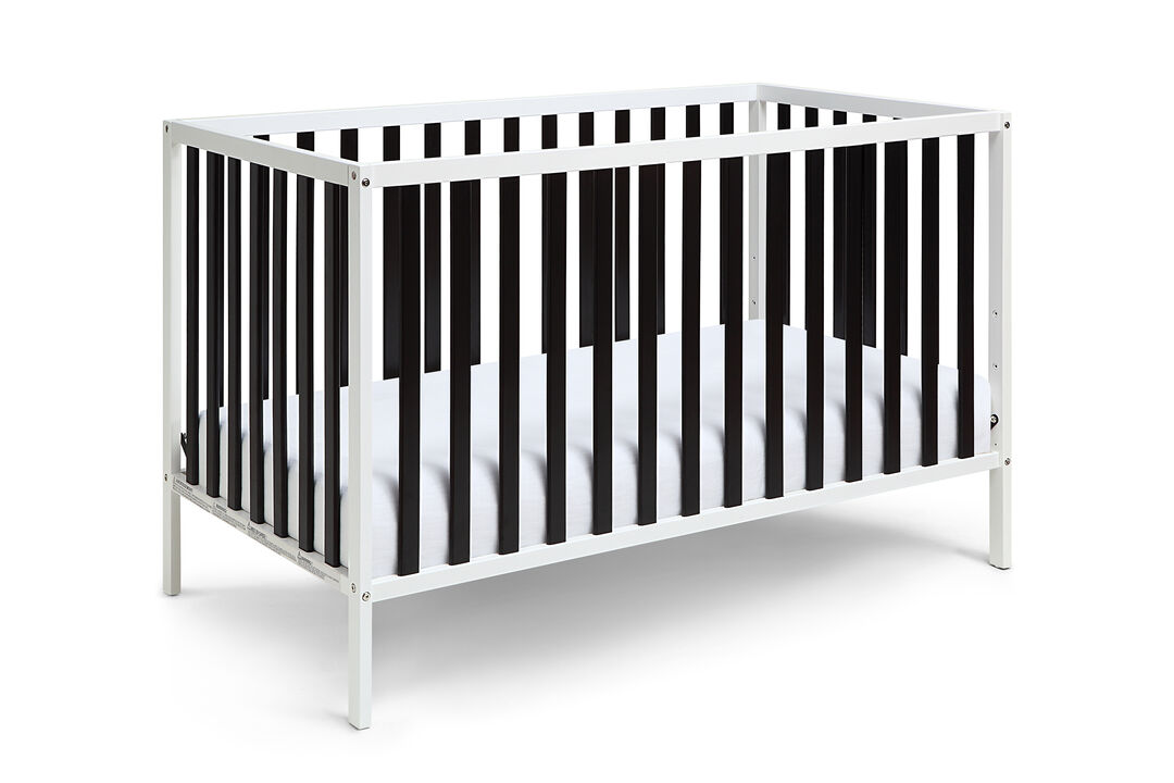 Baby Cache Deux Remi 3-in-1 Convertible Island Crib White/Black