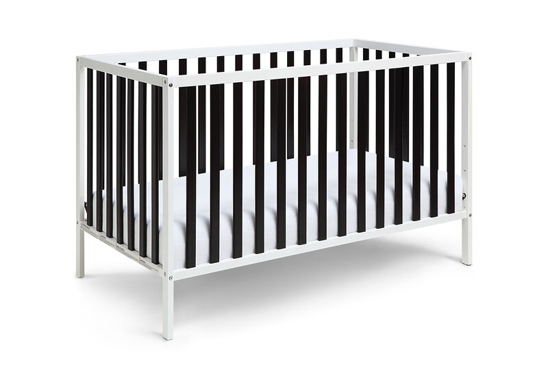 Baby Cache Deux Remi 3-in-1 Convertible Island Crib White/Black