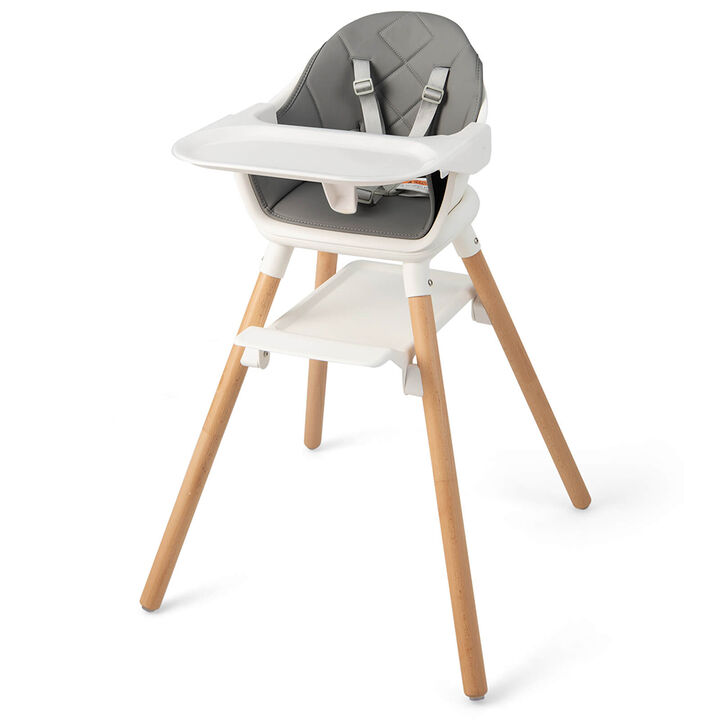 6-in-1 Baby High Chair with Removable Dishwasher and Safe Tray