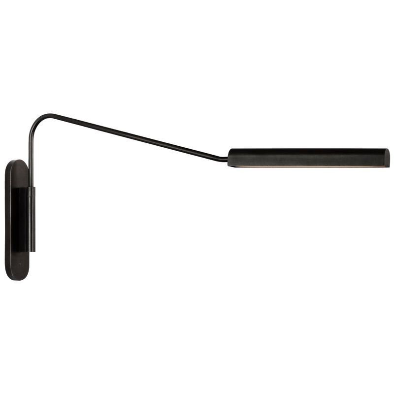 Austin Large Articulating Wall Light in Aged Iron
