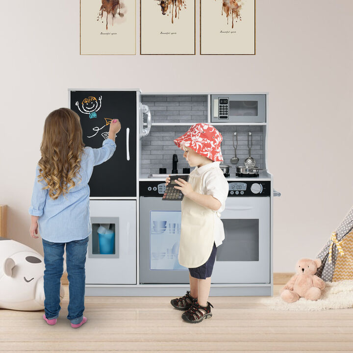 Toddler Pretend Play Kitchen for Boys & Girls – Interactive Toy Kitchen Set for Learning & Fun