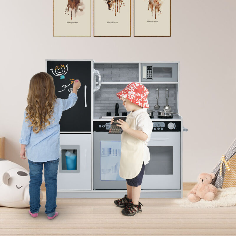 Toddler Pretend Play Kitchen for Boys & Girls – Interactive Toy Kitchen Set for Learning & Fun