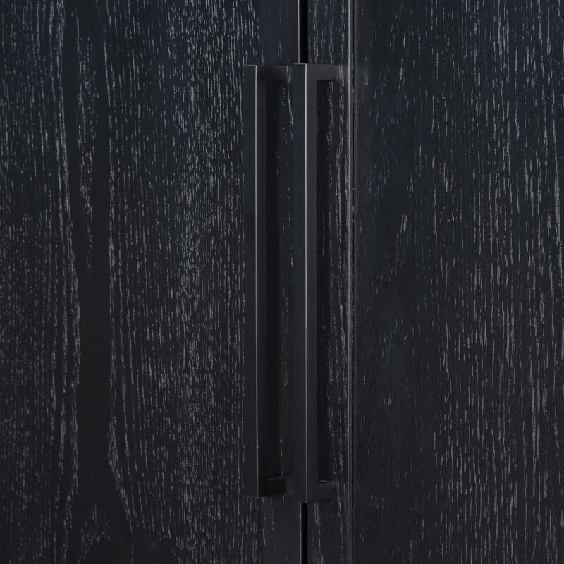 Merax Sophisticated Oak Veneer Cabinet