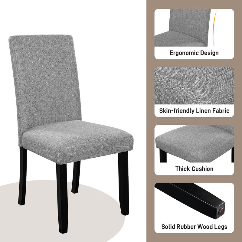 Merax 5-Piece Round Dining Table Chairs Set