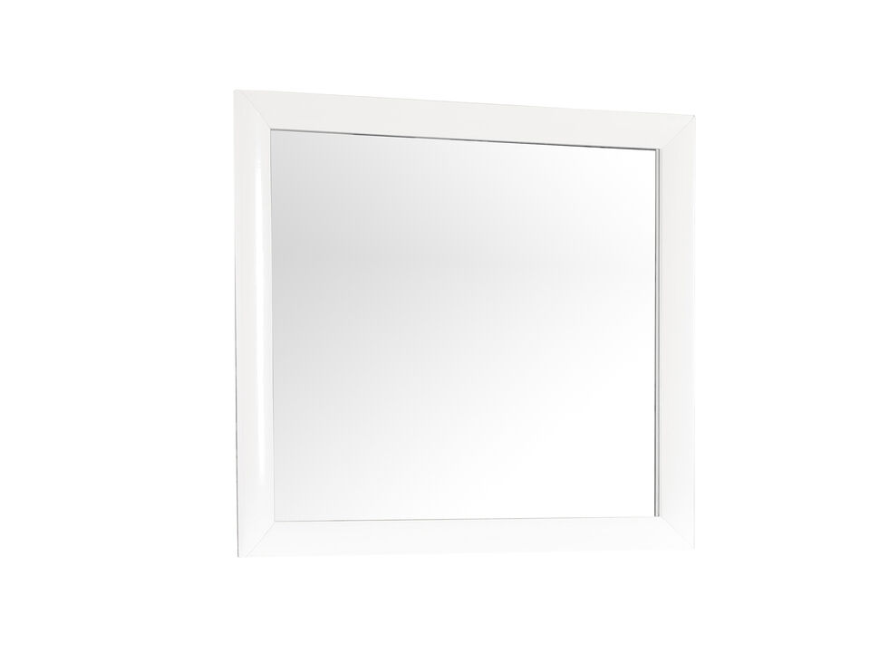 Marilla 35 in. x 39 in. Modern Rectangle Framed Dresser Mirror