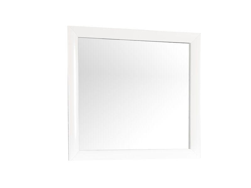 Marilla 35 in. x 39 in. Modern Rectangle Framed Dresser Mirror