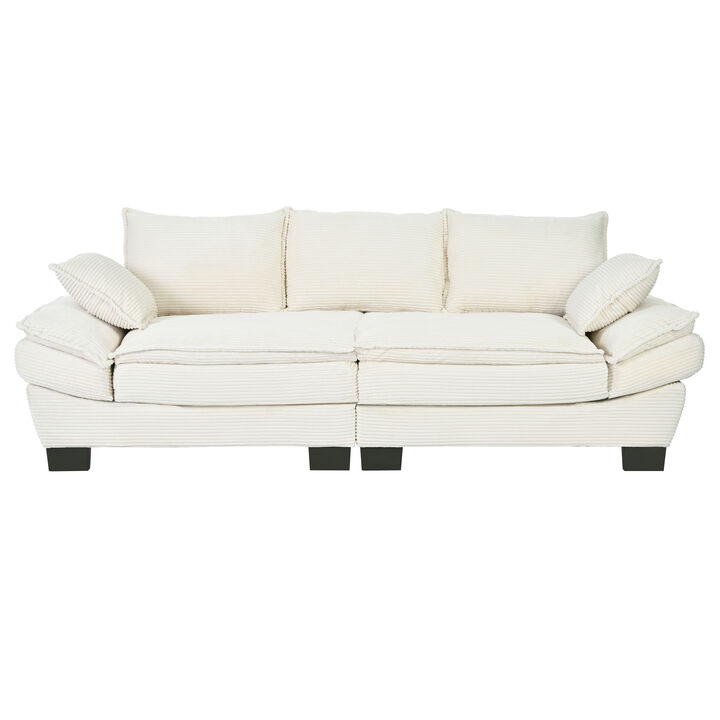 Merax Corduroy Fabric Sofa Couch