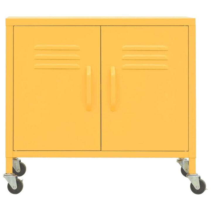 vidaXL Storage Cabinet 23.6"x13.8"x22" Steel