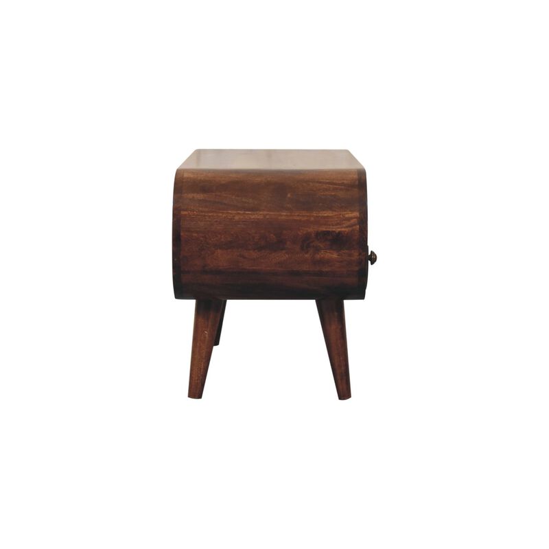 Artisan Furniture Solid Wood California Walnut Circular TV Stand