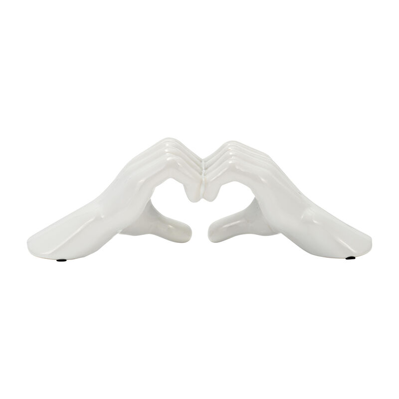 White 5" Hand-heart Object