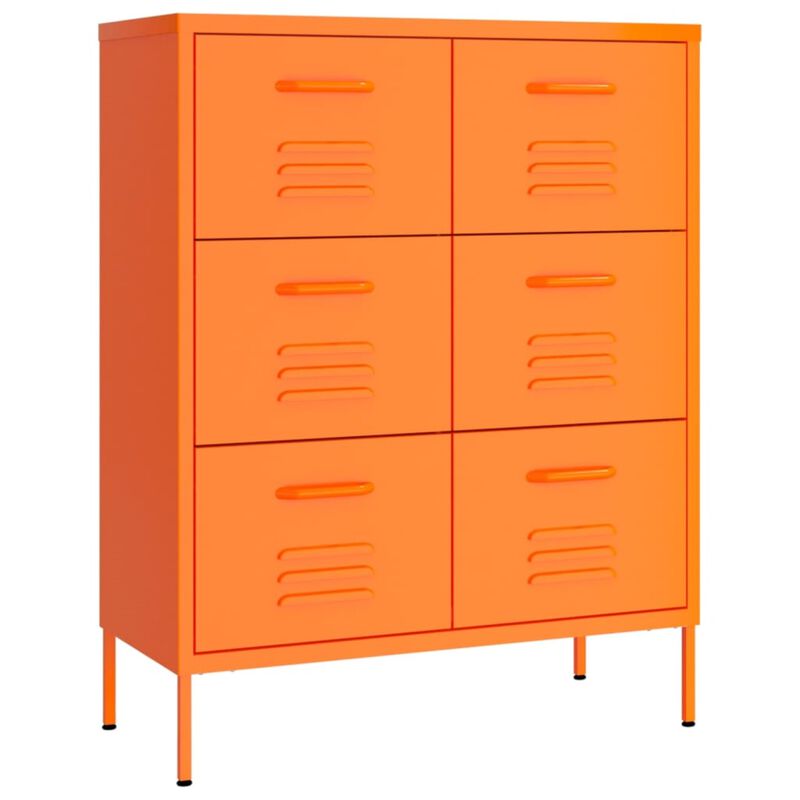 vidaXL Drawer Cabinet 31.5"x13.8"x40" Steel