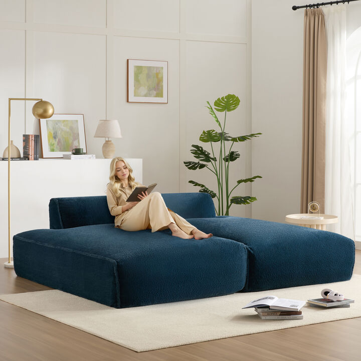 Merax Fully Compressed Sleeper Sofa for Living Room