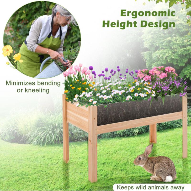 Hivvago Wooden Raised Garden Bed