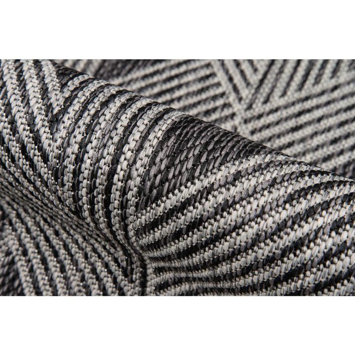 Novogratz Contemporary Rectangle Area Rug, Charcoal, 7'10 X 10'10