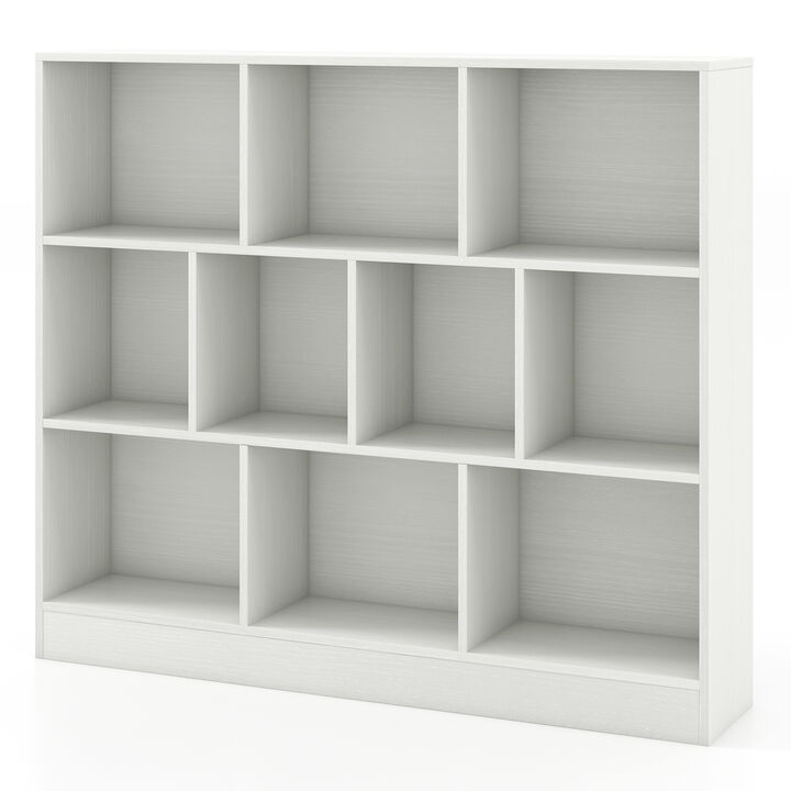 Wooden Toy Storage Organizer with 10 Cubes for Kids