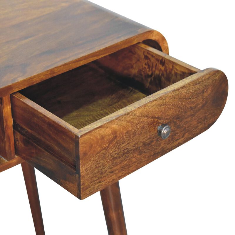 Artisan Furniture Chestnut London Open  1 Drawer Solid Wood Console